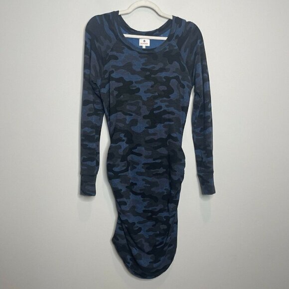 Sundry Blue Camo Sweatshirt Dress Size 0 XS - Picture 2 of 7